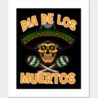 Dia de Los Muertos Day of the Dead Sugar Skull Design Posters and Art
